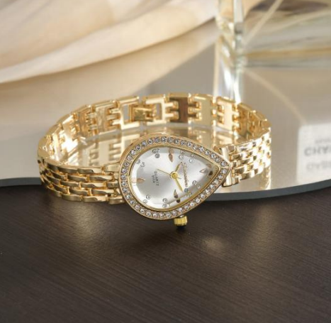 Ultra-thin Light Luxury Retro Exquisite Gold Quartz Watch