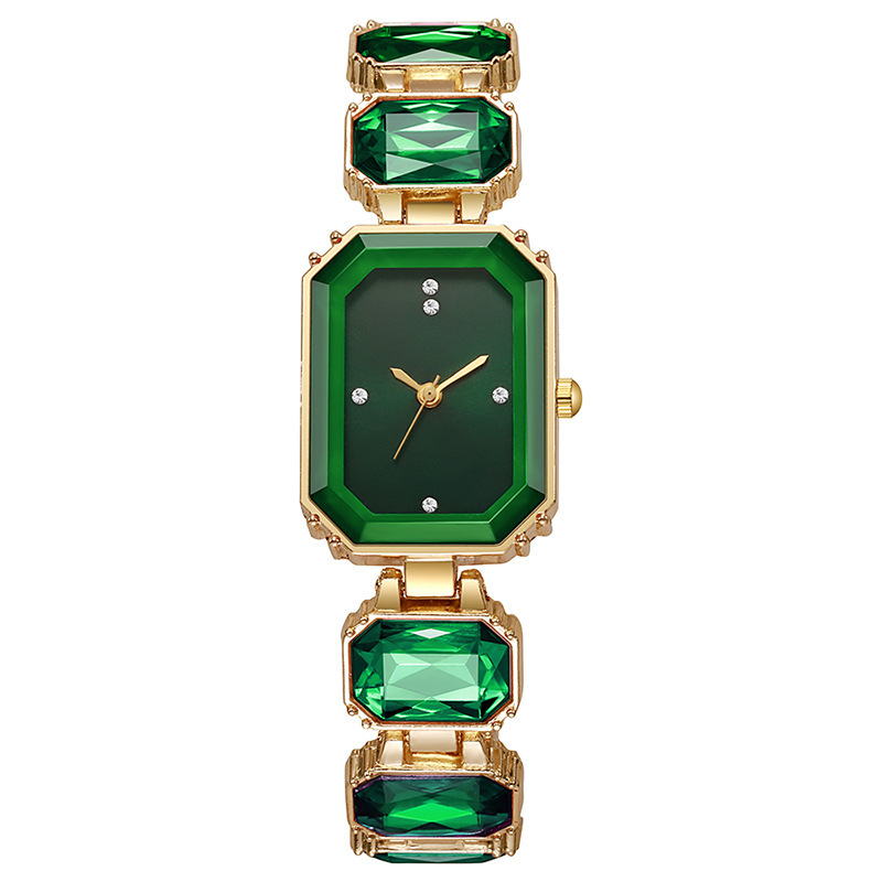 Women's Elegant Rock Candy Gemstone Bracelet Watch – Luxury Niche Charm