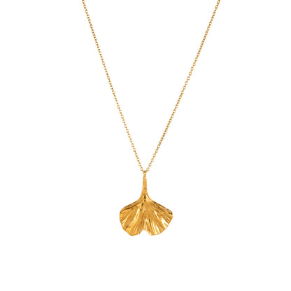 Fashion geometry Leaf Necklace & Earrings Set – Sculptural Statement Jewelry for Women
