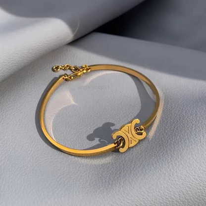 18k Gold Plated Titanium Steel Triumphal Arch Bracelet
