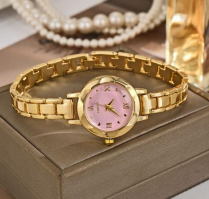 Exquisite Women's Quartz Watch – Ice Blue Dial Silver Bracelet Luxury Style