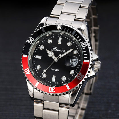 Gonewa Men's Military Stainless Steel Date Sport Quartz Analog Wrist Watch