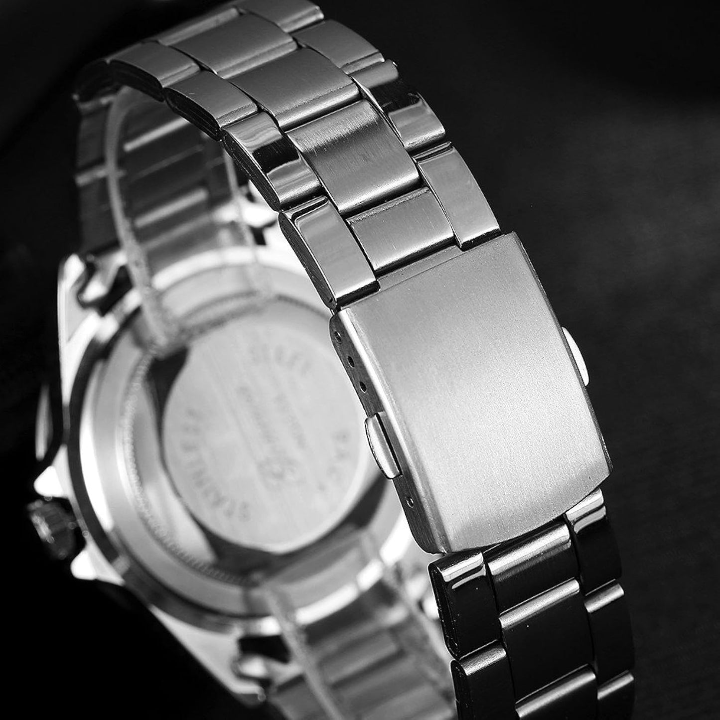 Gonewa Men's Military Stainless Steel Date Sport Quartz Analog Wrist Watch